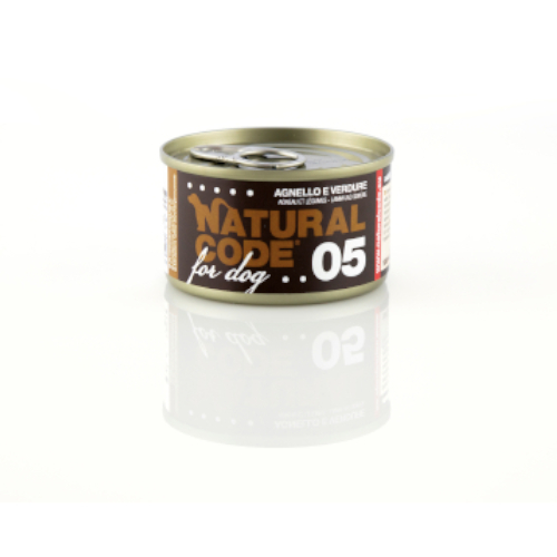 Natural Code 05 - jagnjetina z zelenjavo za pse