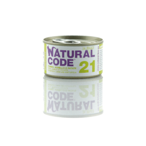 Natural Code 21 - jagnjetina z zelenjavo za mačke