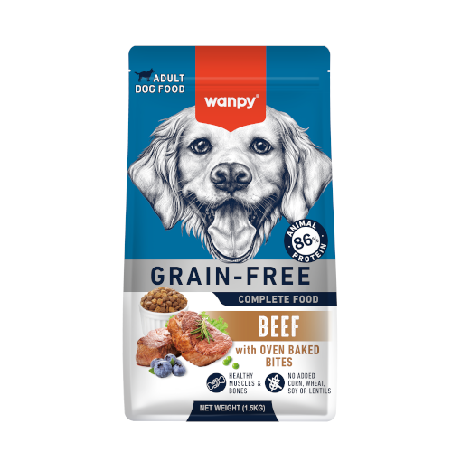 wanpy grain free govedina za odrasle pse 1.5kg
