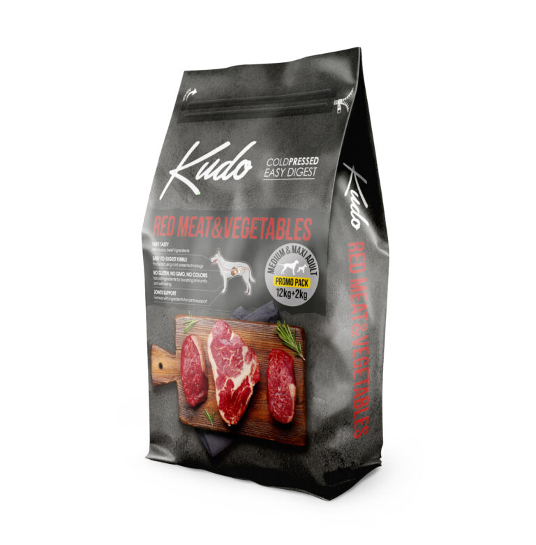 Kudo Red Meat medium and maxi Adult 12+2 kg
