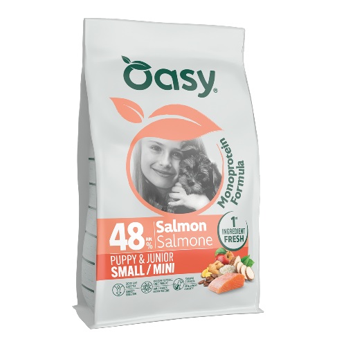 OASY Monoprotein Puppy S/M losos 800g