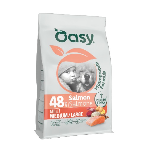 OASY Monoprotein Adult M/L losos 10kg